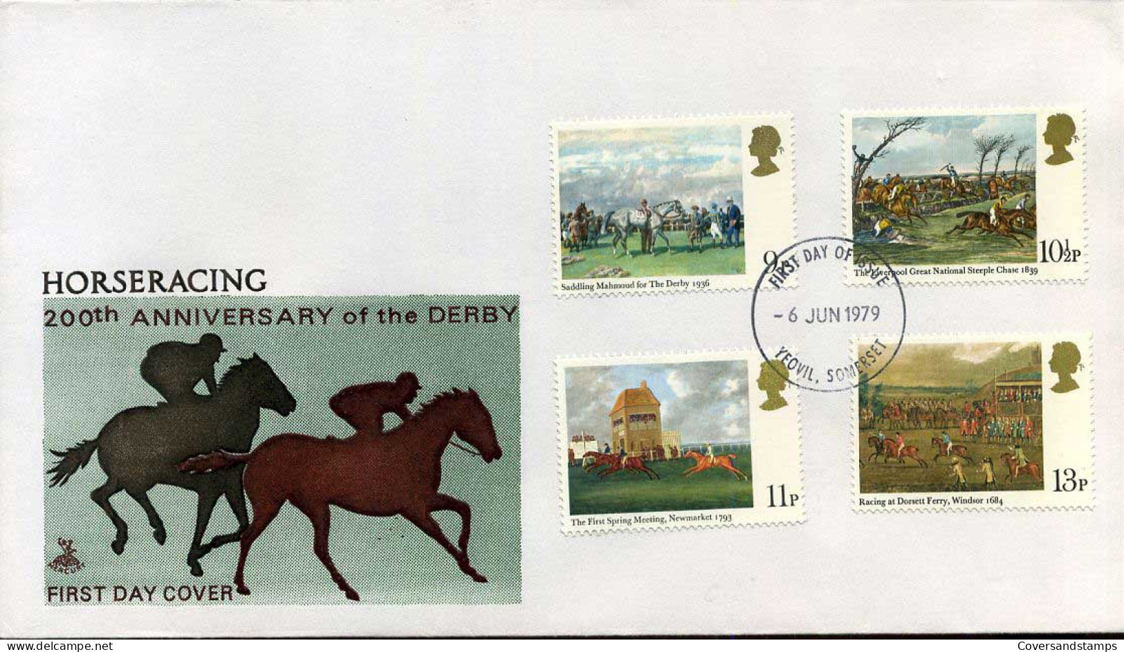 Groot-Brittannië - FDC - Horseracing - 1971-80 Ediciones Decimal