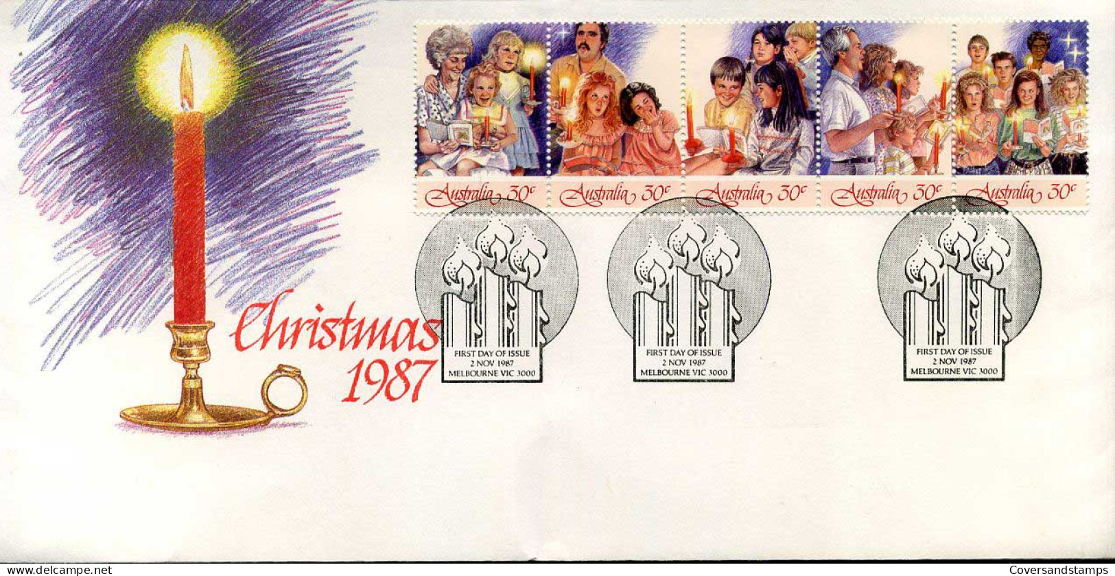 Australië - FDC - Christmas 1987 - Navidad