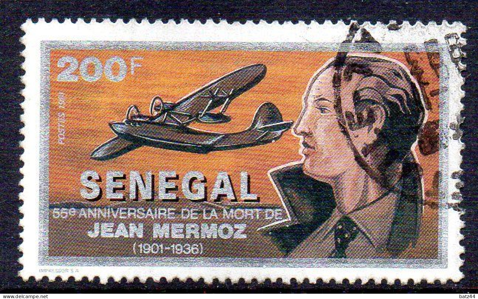 SENEGAL  55ème Anniversaire De La Mort De Jean Mermoz  N° Mi D 1252 Oblitéré / Used - Sénégal (1960-...)