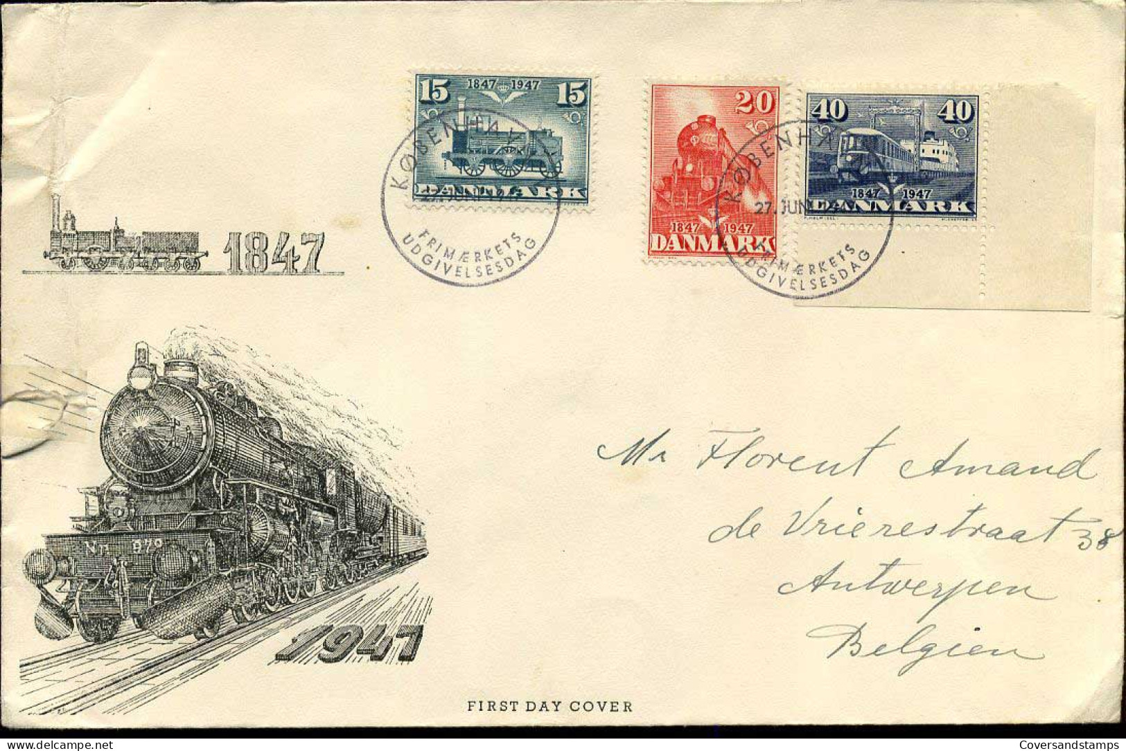 Denmark - Cover, Trains - Trenes