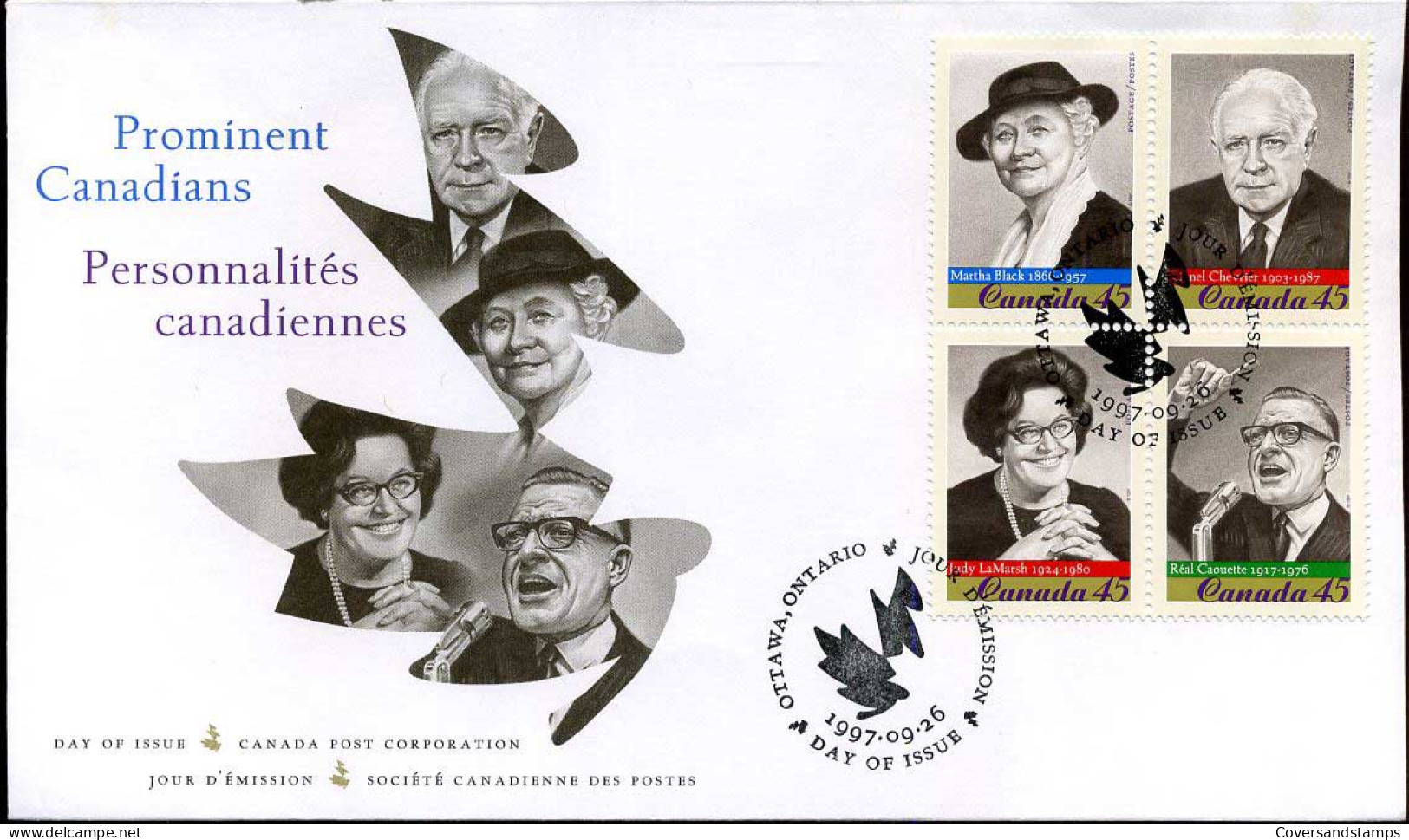 Canada - FDC - Prominent Canadians - 1991-2000