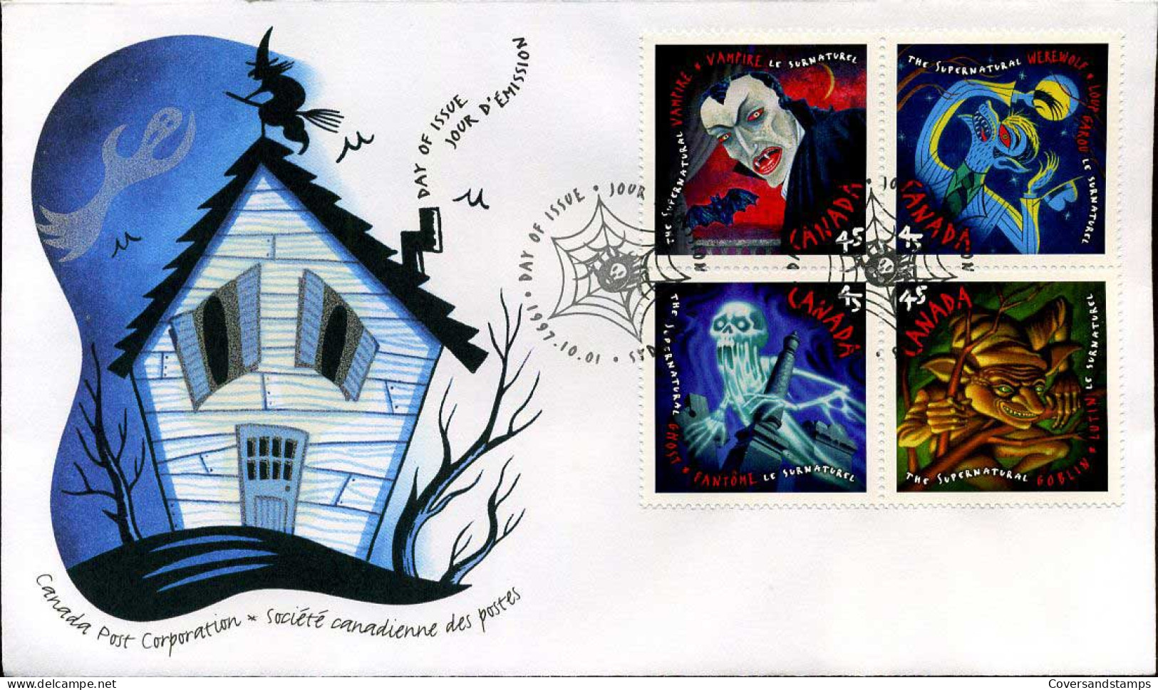 Canada - FDC - The Supernatural - 1991-2000