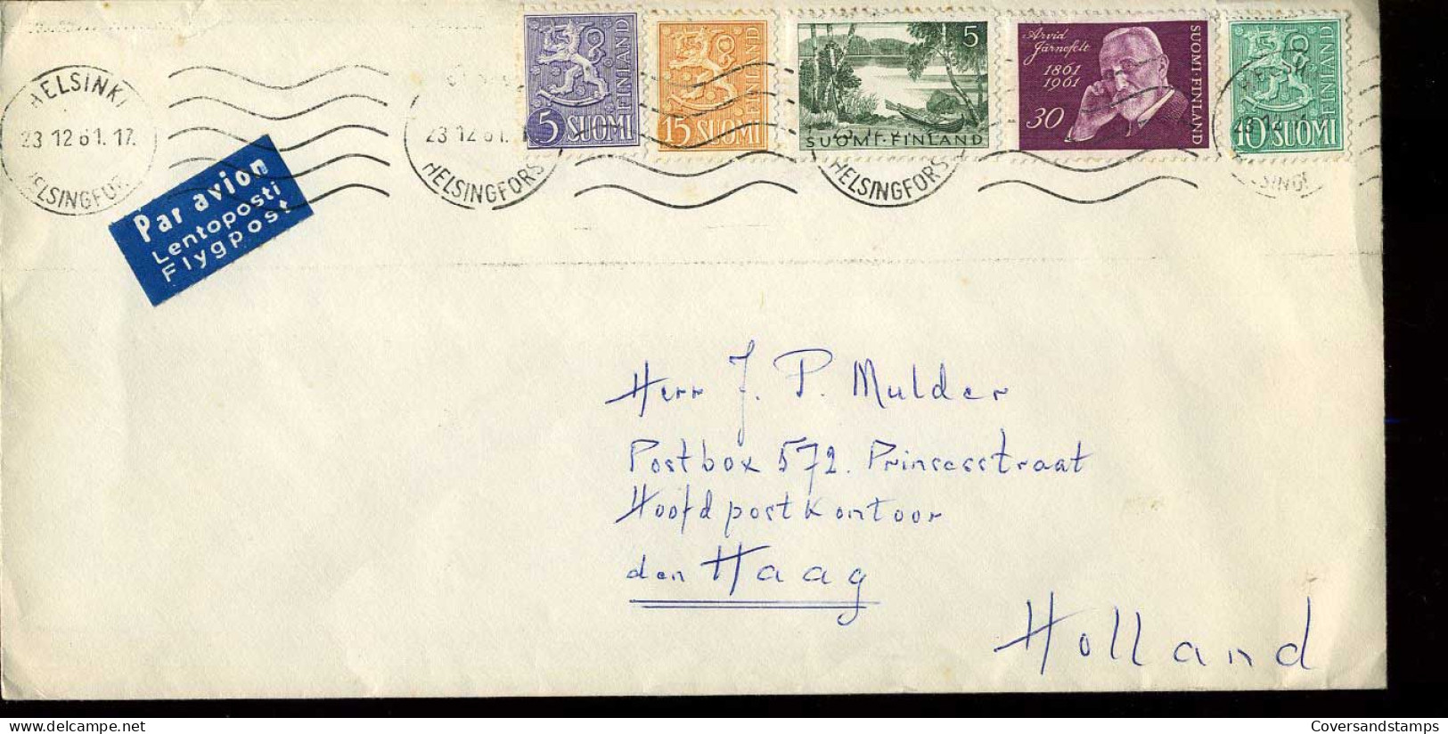 Finland - Cover To Den Haag, Netherlands - Lettres & Documents