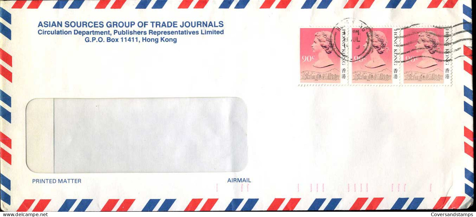 Hong Kong - Cover To Sint-Niklaas, Belgium - Briefe U. Dokumente