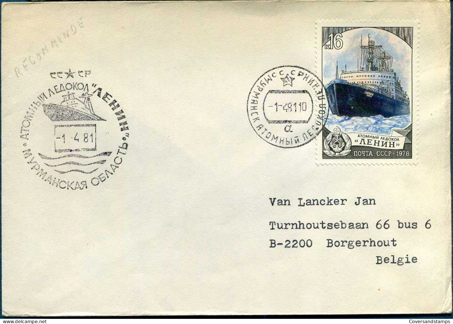 USSR - Cover To Borgerhout, Belgium - Lettres & Documents