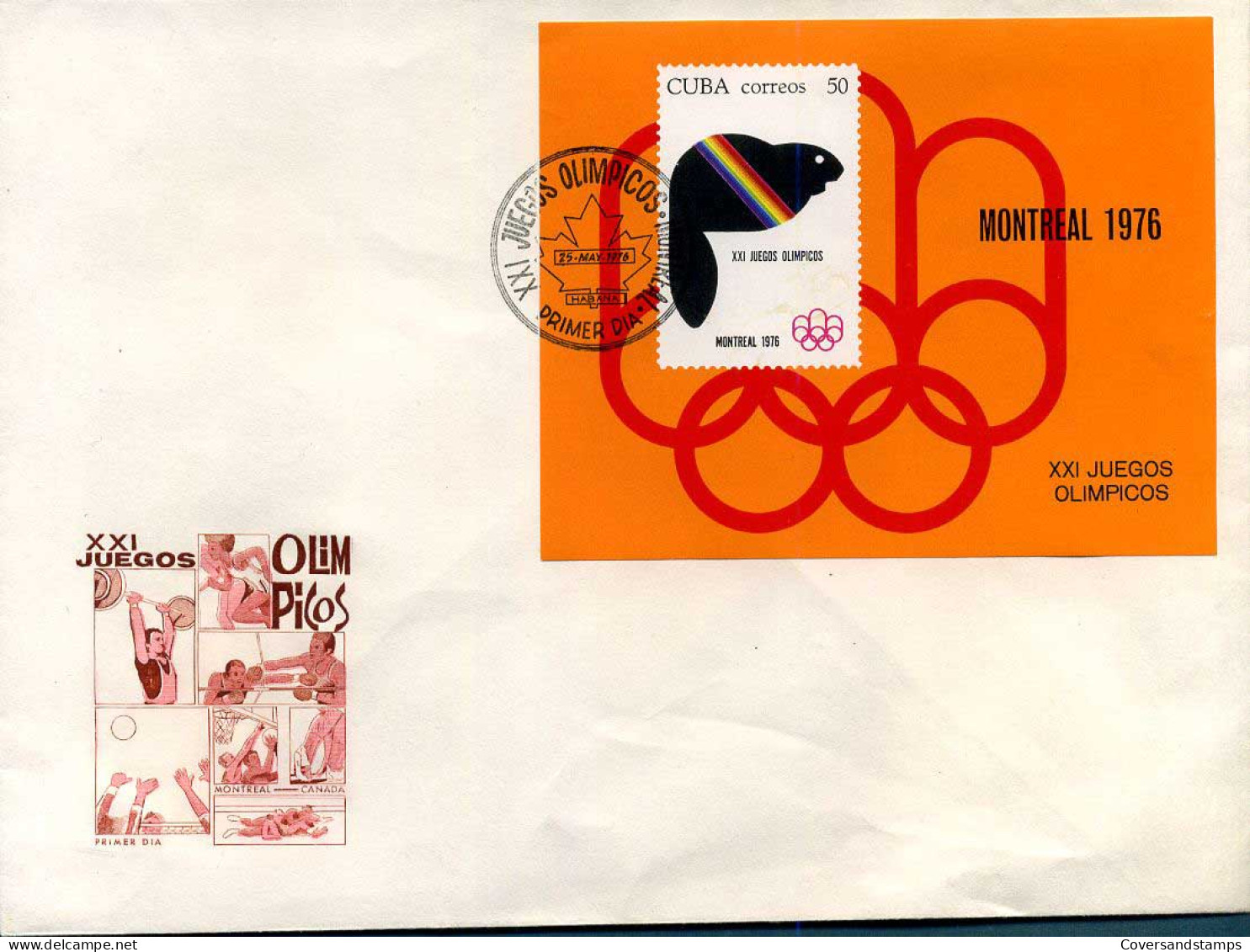 Cuba - FDC - Olymp. Games Montreal 1976 - FDC