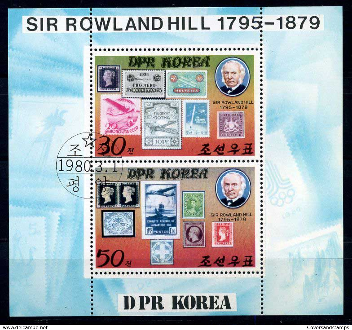 Korea - Sir Rowland Hill 1795-1879 - Corea Del Nord
