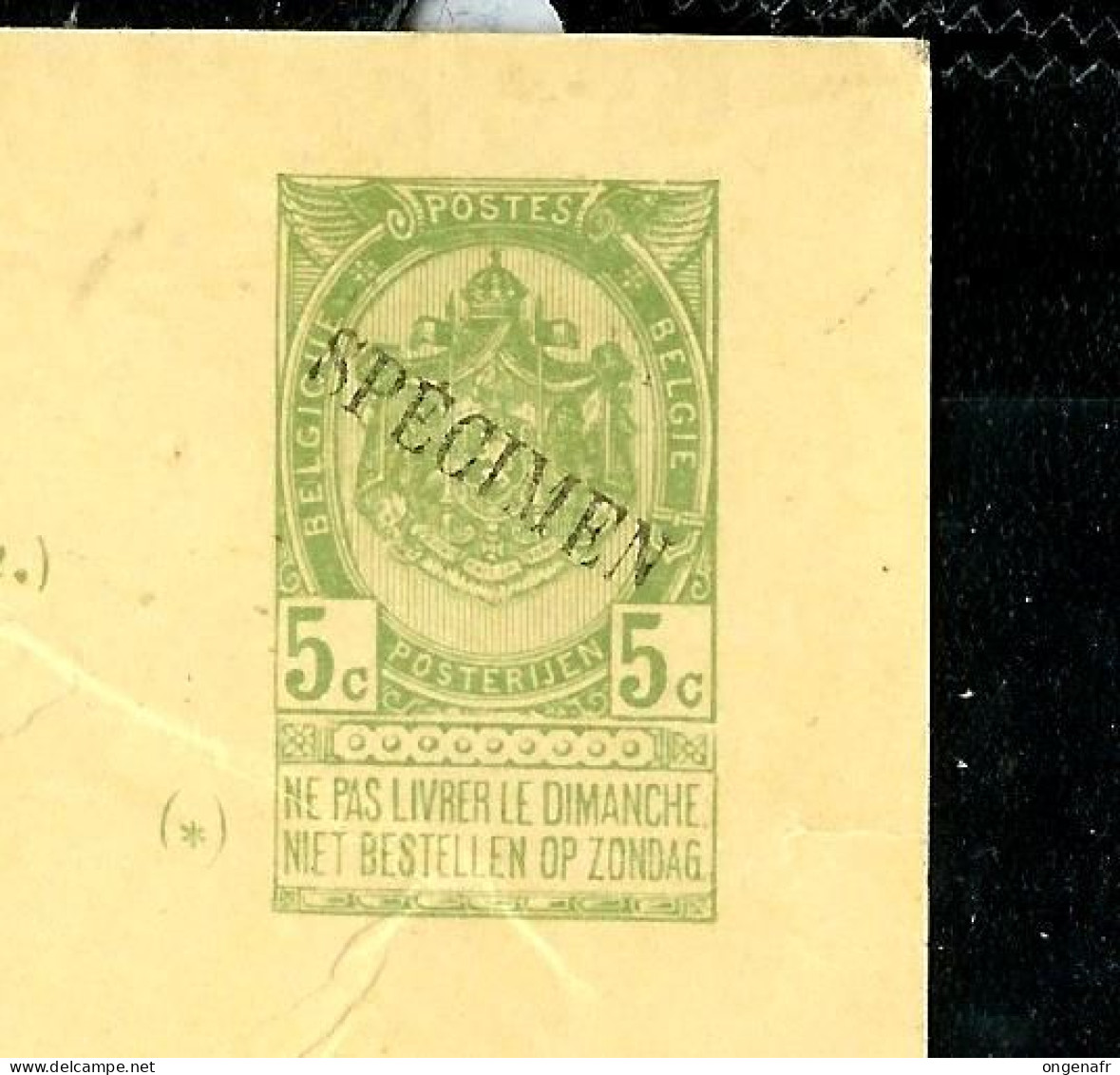 Carte Illustrée Neuve N° 2. D) Olive + Spécimen ( Servait De Publicité Dans Les Bureaux De Poste) - Briefkaarten 1871-1909