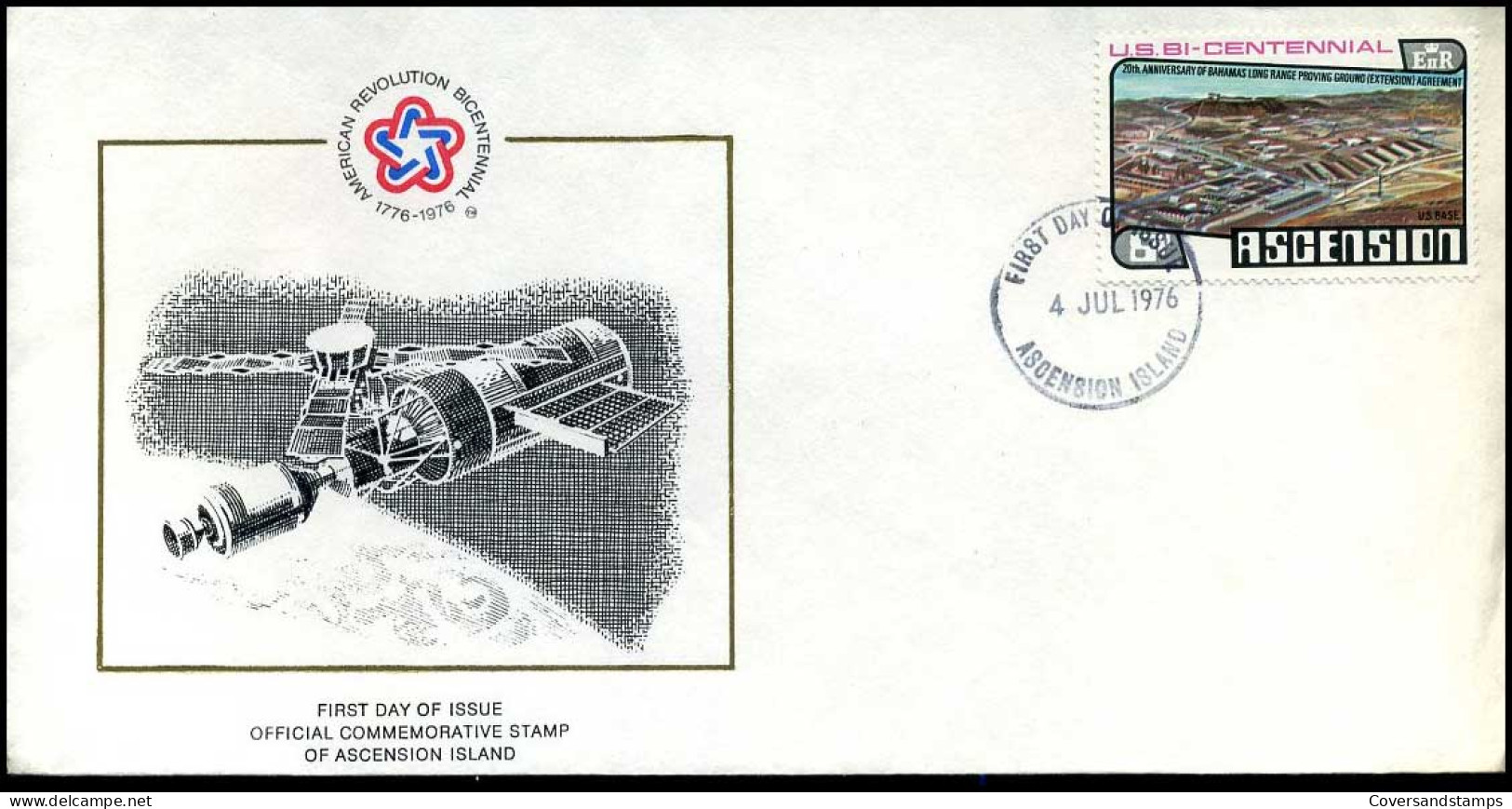 Ascension - FDC - 20th Anniversary Of Bahamas Long Range Proving Ground Agreement - Ascensione