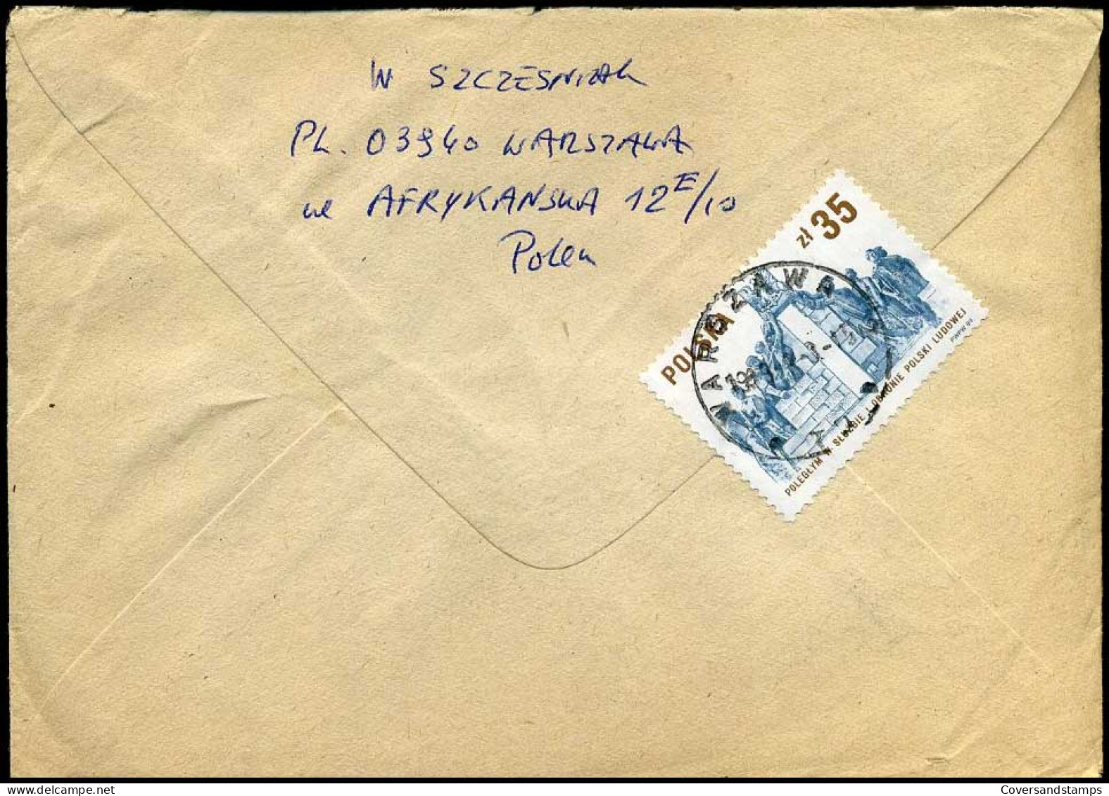 Polen - Cover To Amsterdam, Holland - Storia Postale