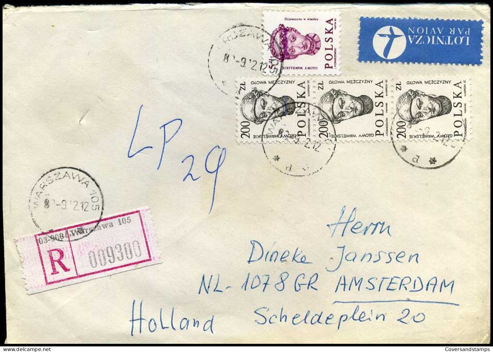 Polen - Cover To Amsterdam, Holland - Storia Postale