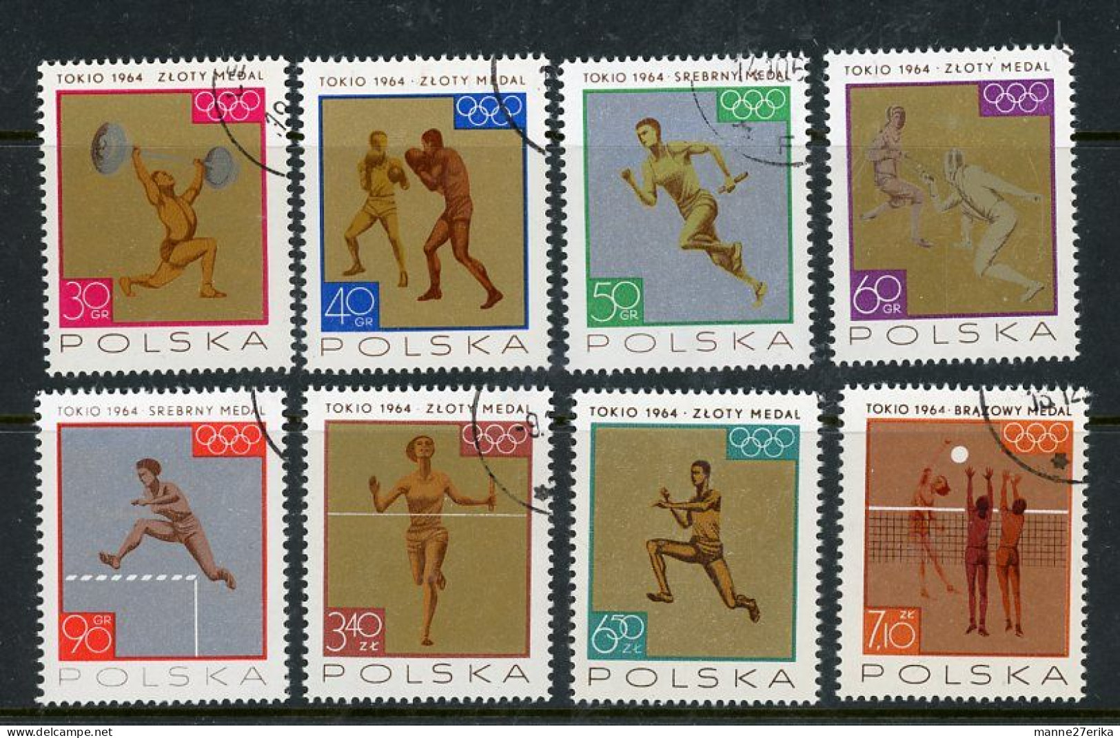 Poland "Tokio Olympics" 1965  USED - Oblitérés