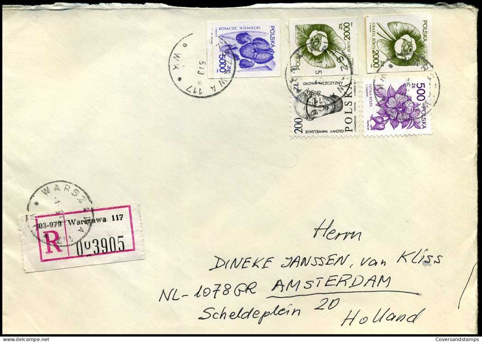 Polen - Cover To Amsterdam, Holland - Storia Postale