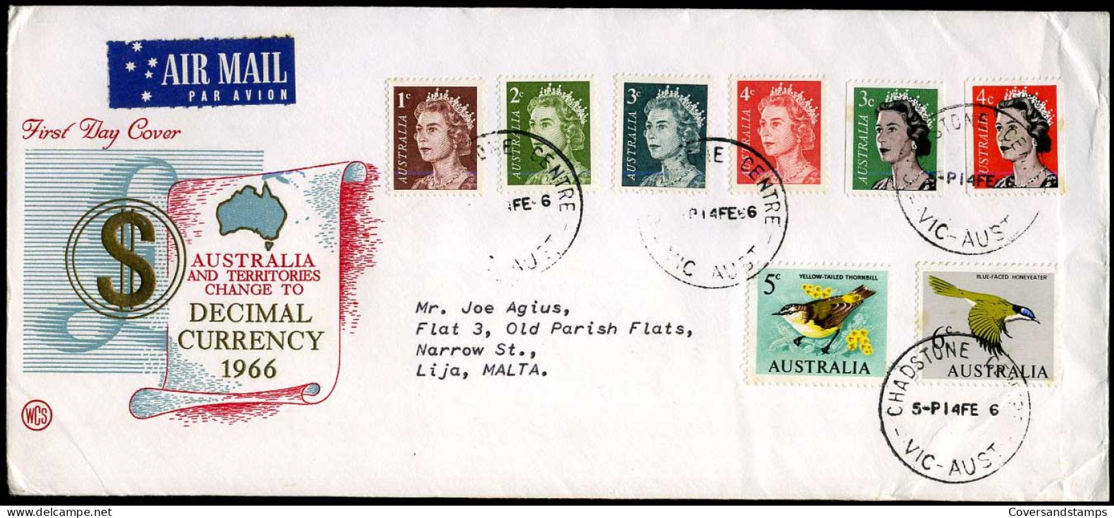 Australia - Cover To Lija, Malta - Storia Postale