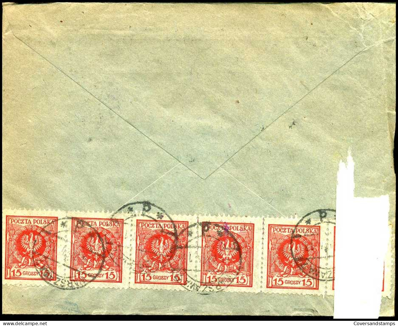 Polen - Cover  To Bruxelles, Belgium - Banque Générale De Dépôts  - Storia Postale