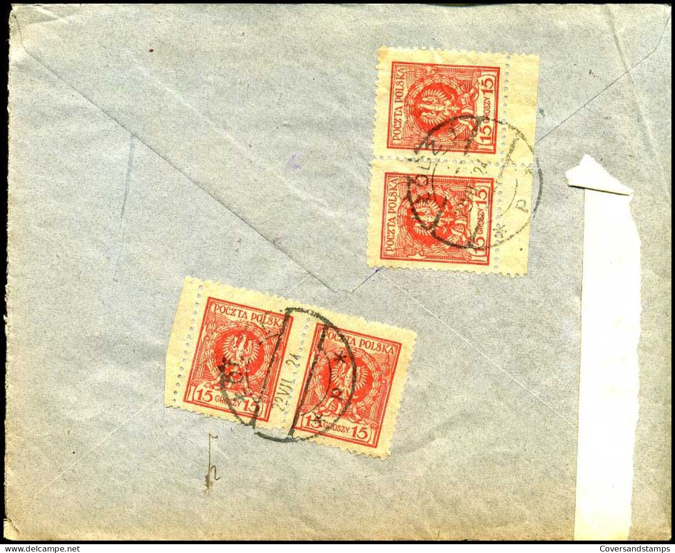 Polen - Cover  To Bruxelles, Belgium - Banque Générale De Dépôts  - Storia Postale