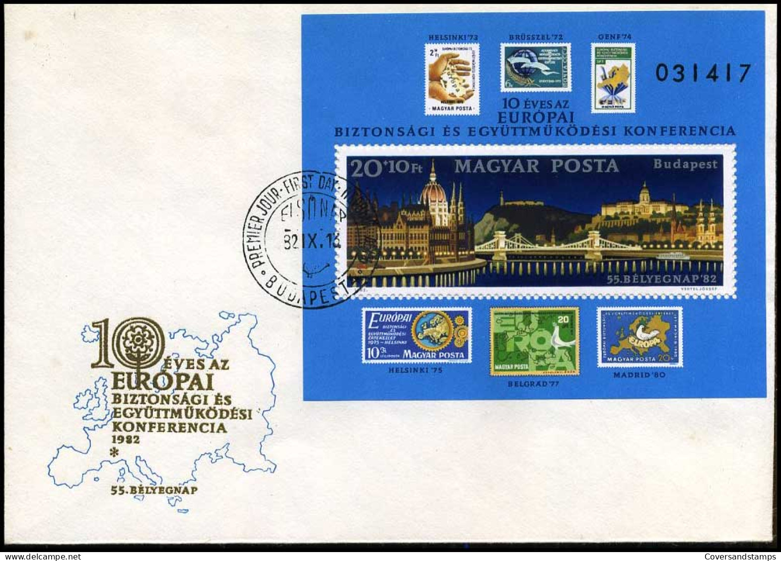 Magyar Posta - FDC - 1982 - Idee Europee