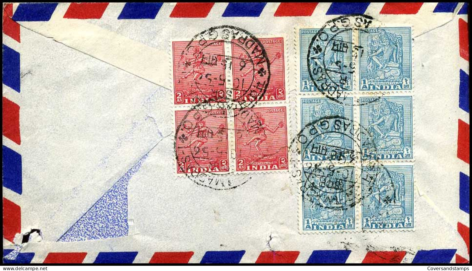 India - Cover To Düsseldorf, Germany - Lettres & Documents