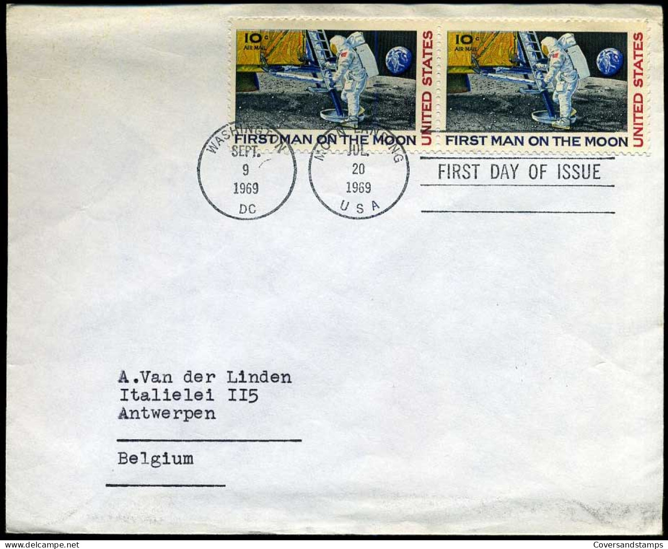USA - FDC - First Man On The Moon - 1961-1970