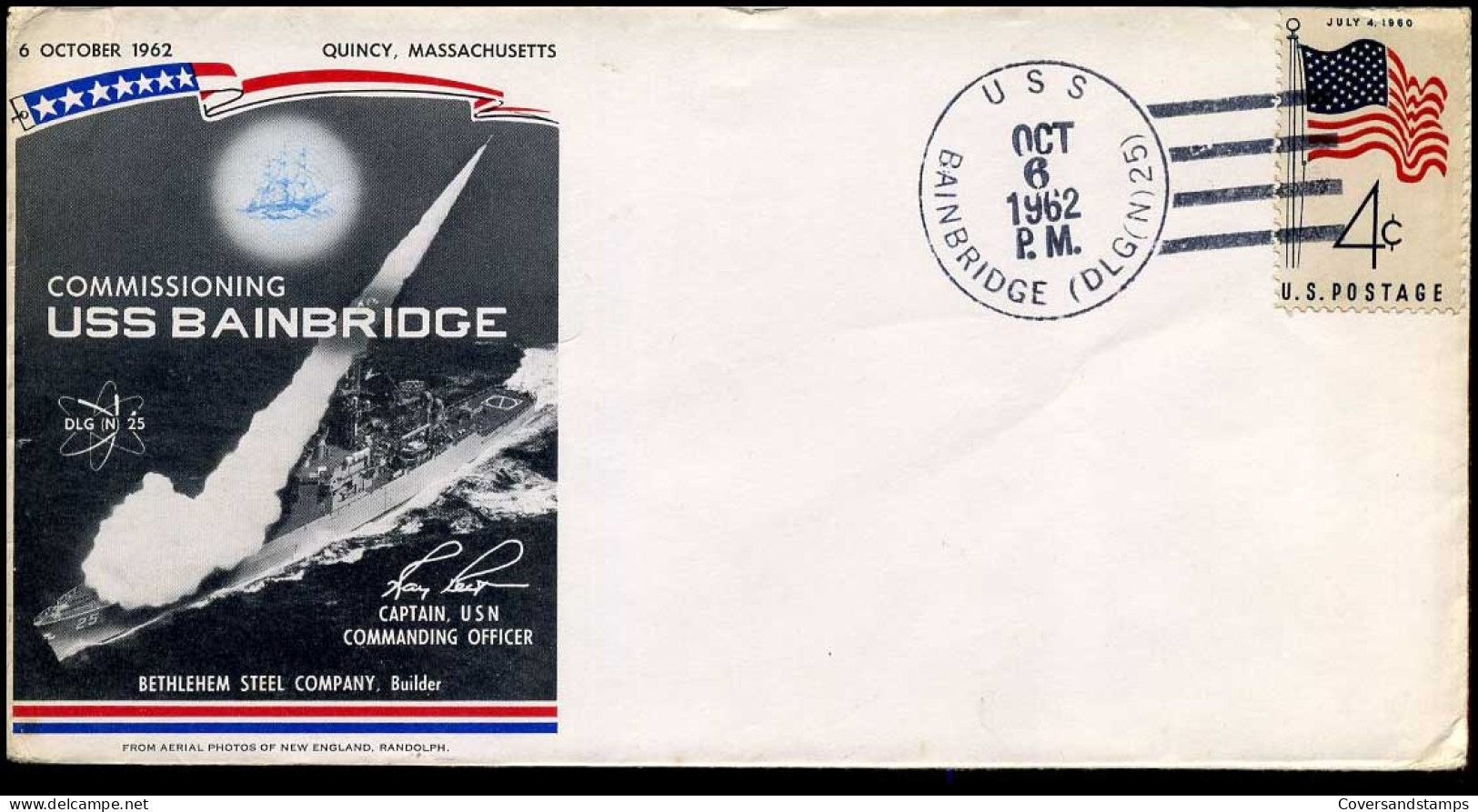USA - FDC - Commissioning USS Bainbridge - 1961-1970