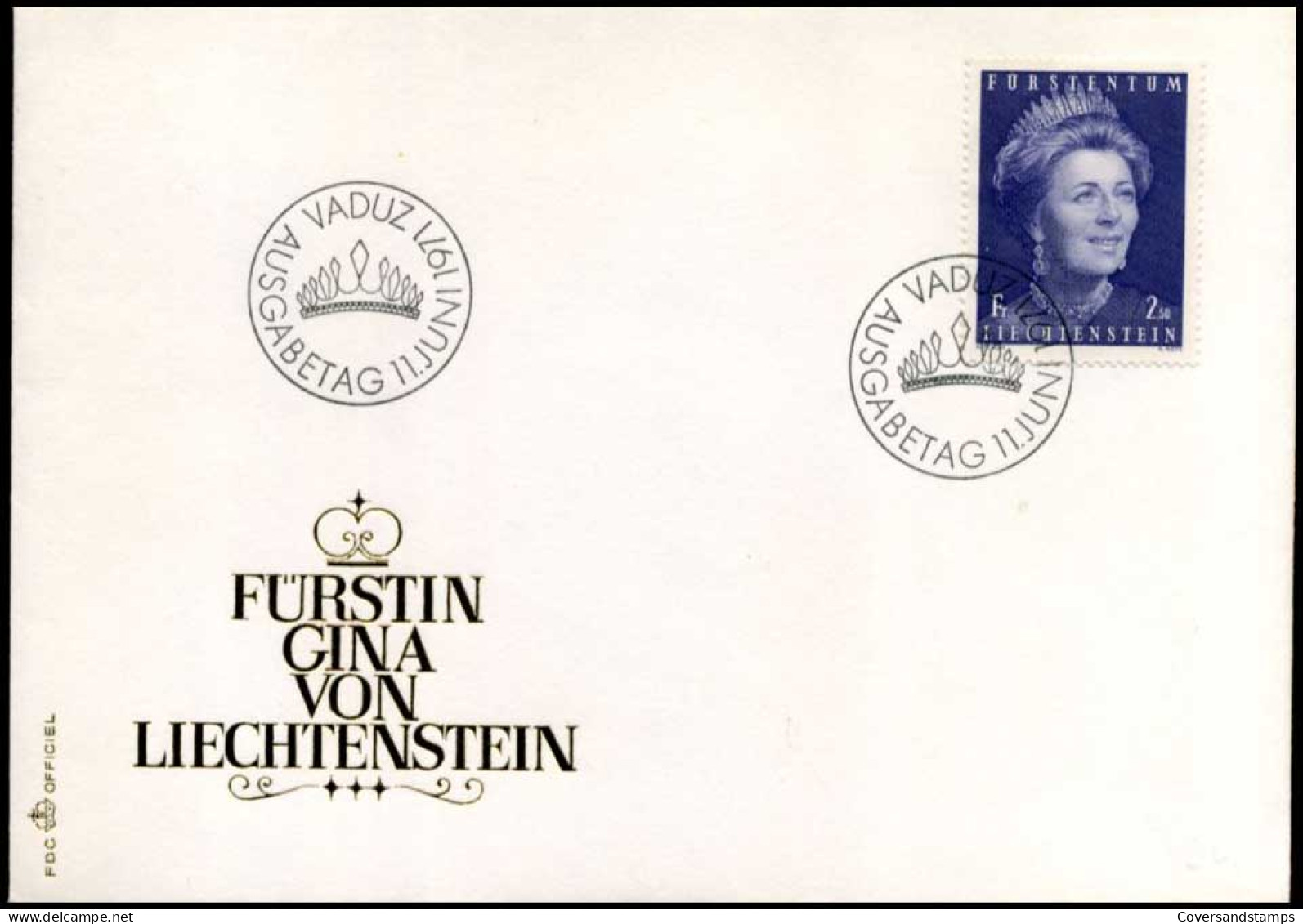 Liechtenstein - FDC - Fürstin Gina Von Liechtenstein - FDC