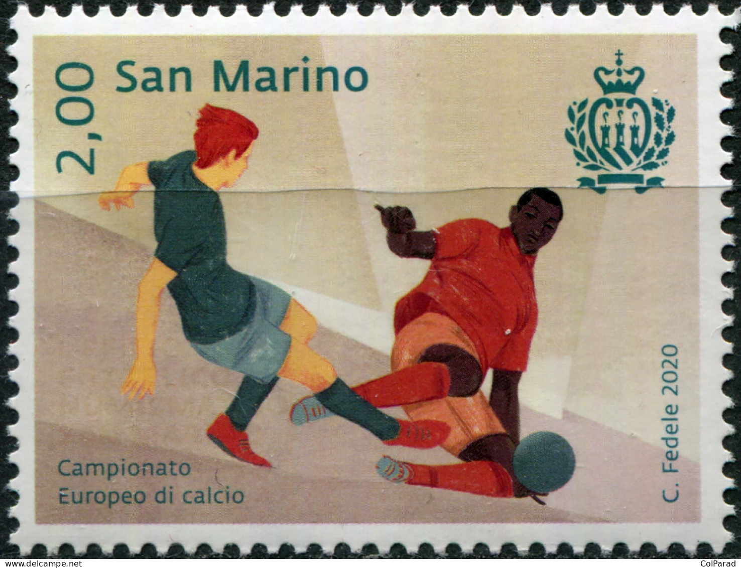 SAN MARINO - 2020 - STAMP MNH ** - European Football Championship - Nuovi