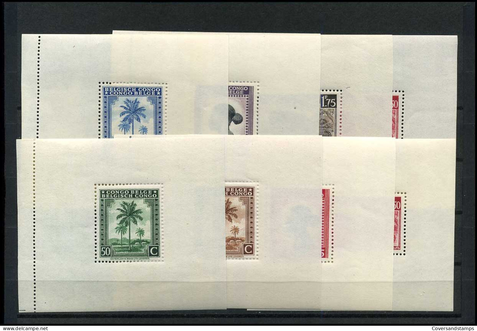 Belgisch Congo & Ruanda-Urundi - 12 Blokken Postfris / Sans Charnière MNH ** - Blocks & Kleinbögen