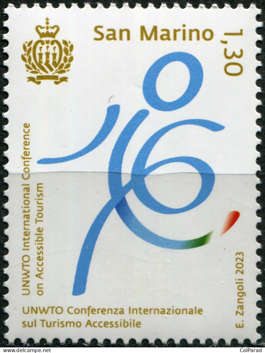 SAN MARINO - 2023 - STAMP MNH ** - UN Intern. Conference On Accessible Tourism - Ungebraucht