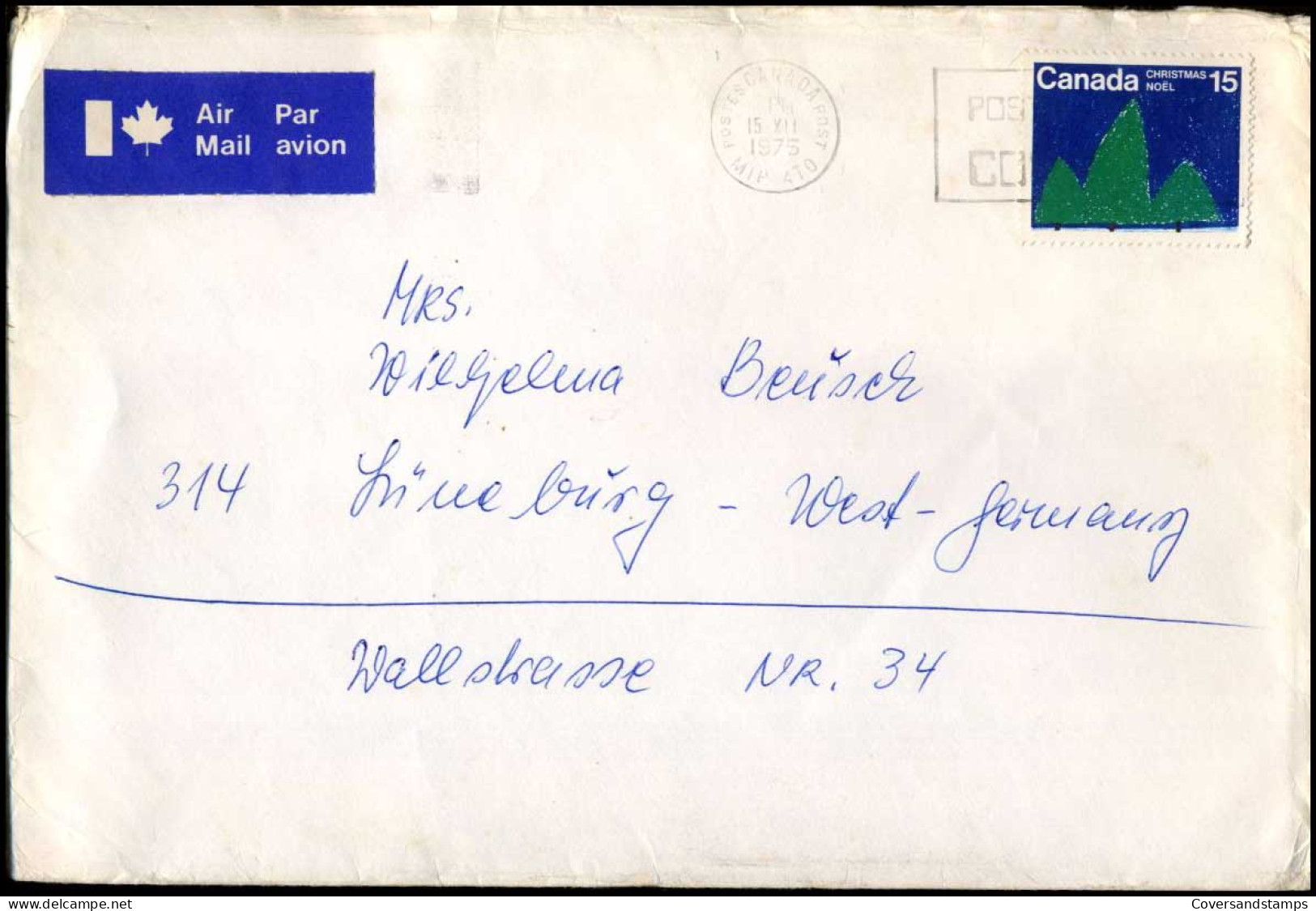 Canada - Cover To Germany - Lettres & Documents