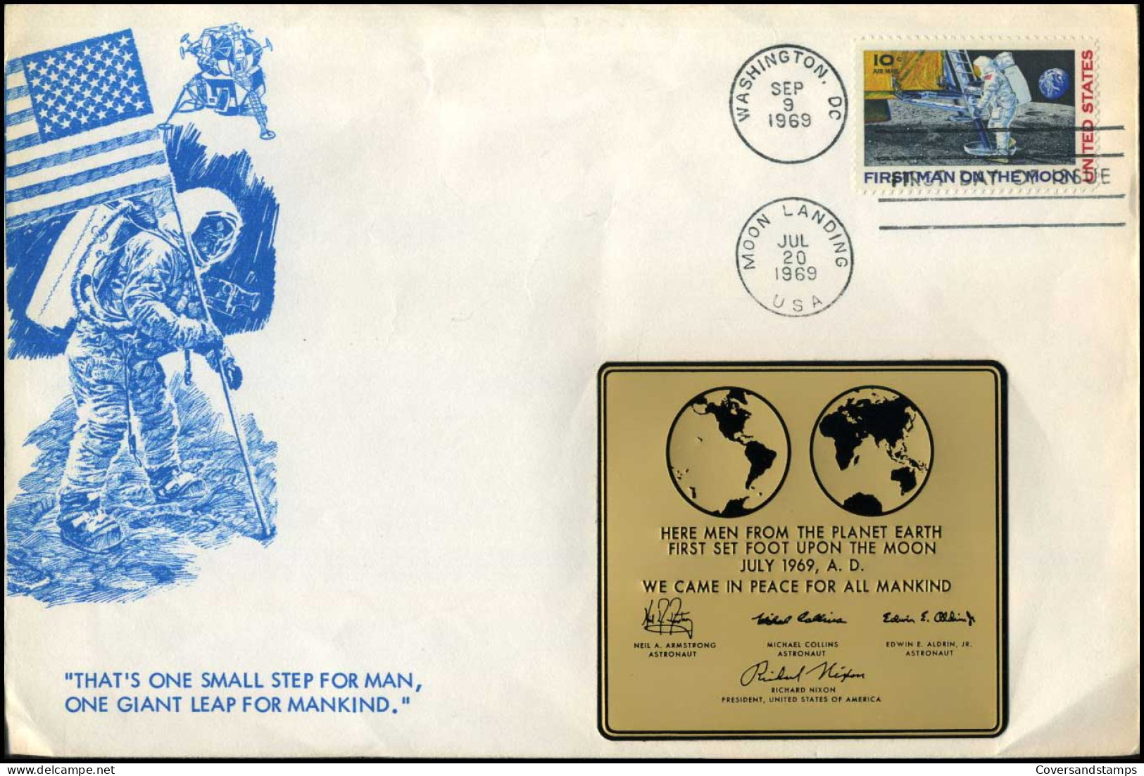 USA - FDC - First Man On The Moon - 1961-1970
