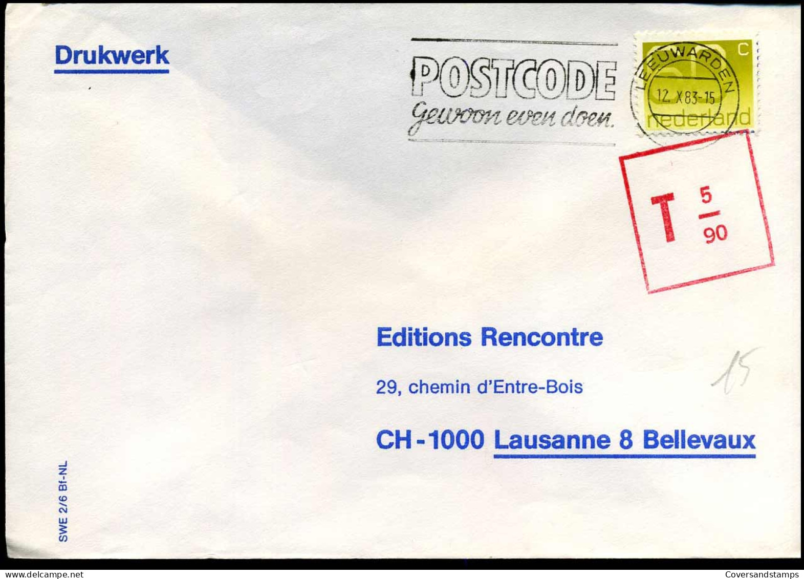 Cover Naar Lausanne, Zwitserland - Lettres & Documents