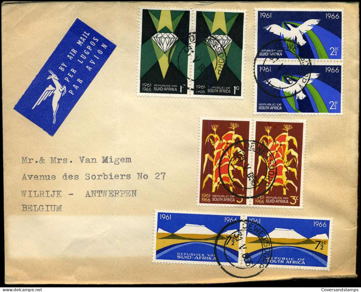 Cover To Wilrijk, Belgium - By Air Mail - Storia Postale