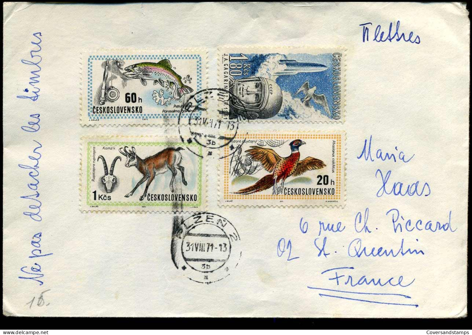 Cover To St-Quentain, France - Storia Postale