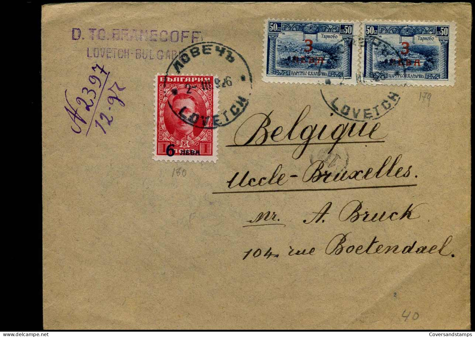 Cover To Uccle, Belgium - Lettres & Documents