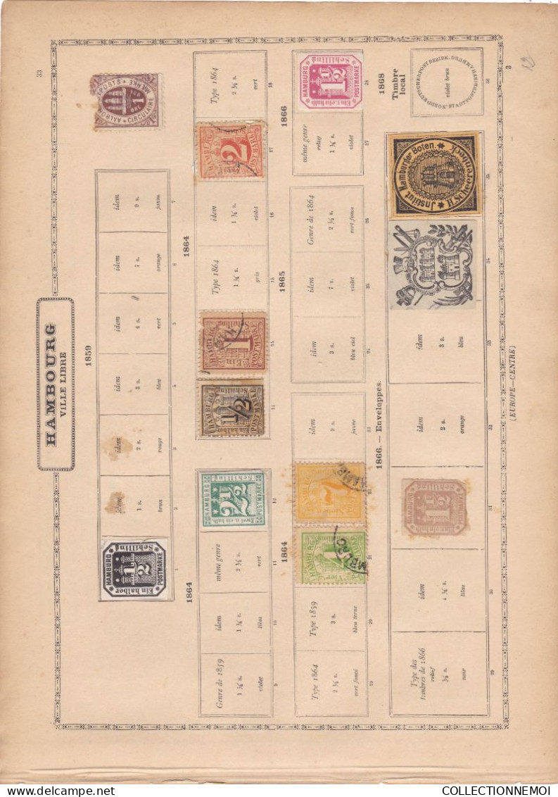 ALLEMAGNE ET PAYS DIVERS  ,,petit lot de timbres retiré d'un MAURY,,lire description ,c'est important