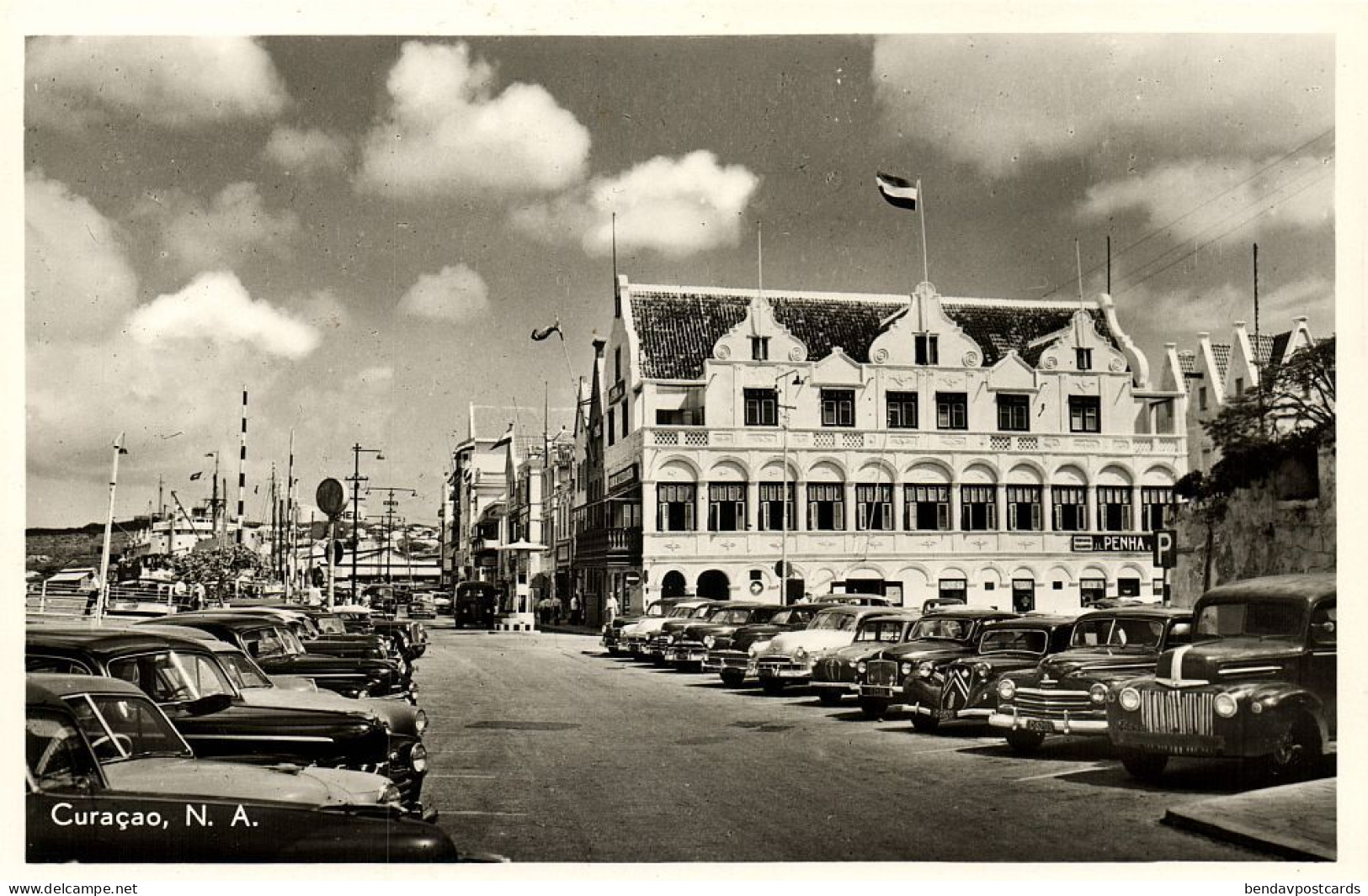 Curacao, N.A., WILLEMSTAD, Dutch Architecture (1950s) Holl. Boekh. 15 Postcard - Curaçao