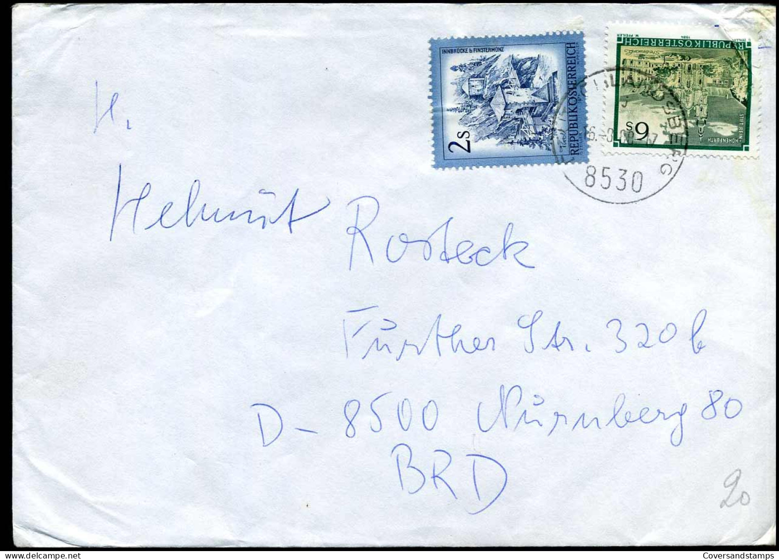 Cover To Nürnberg, Germany - Lettres & Documents