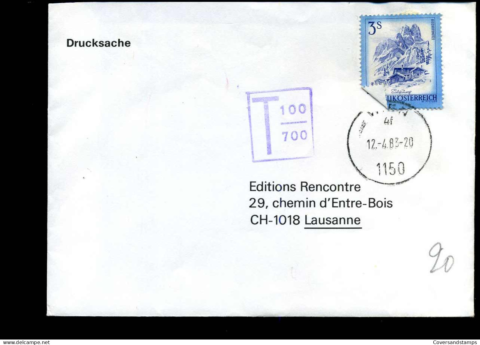 Cover To Lausanne, Switzerland - Covers & Documents