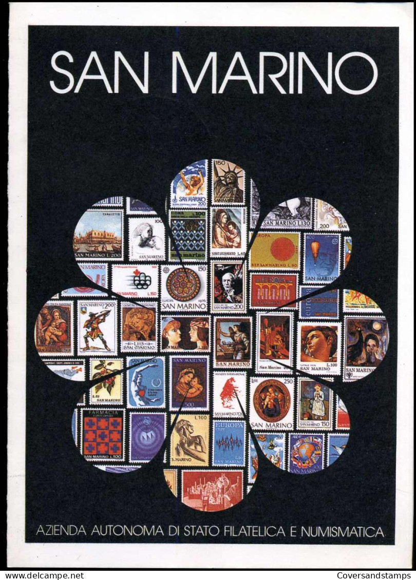 Christmas Wishes 1985 San Marino Postal Office - Cartas & Documentos
