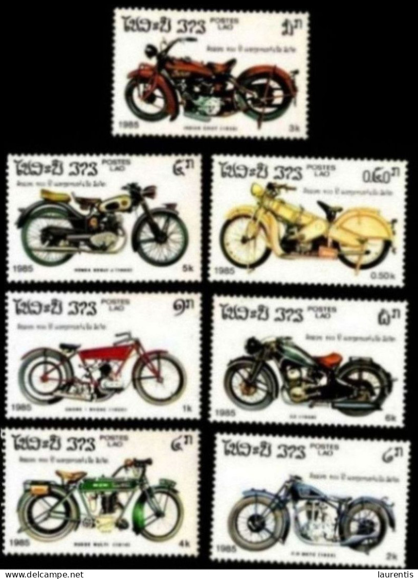 629  Motos - Lao Yv 624-30 MNH - 2,50 . (10) - Motos