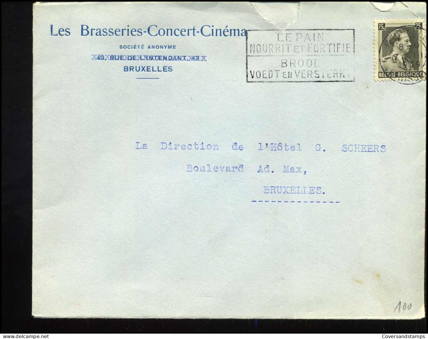 Cover Naar Bruxelles - "Les Brasseries-Concert-Cinéma, Bruxelles" - 1936-1957 Collar Abierto