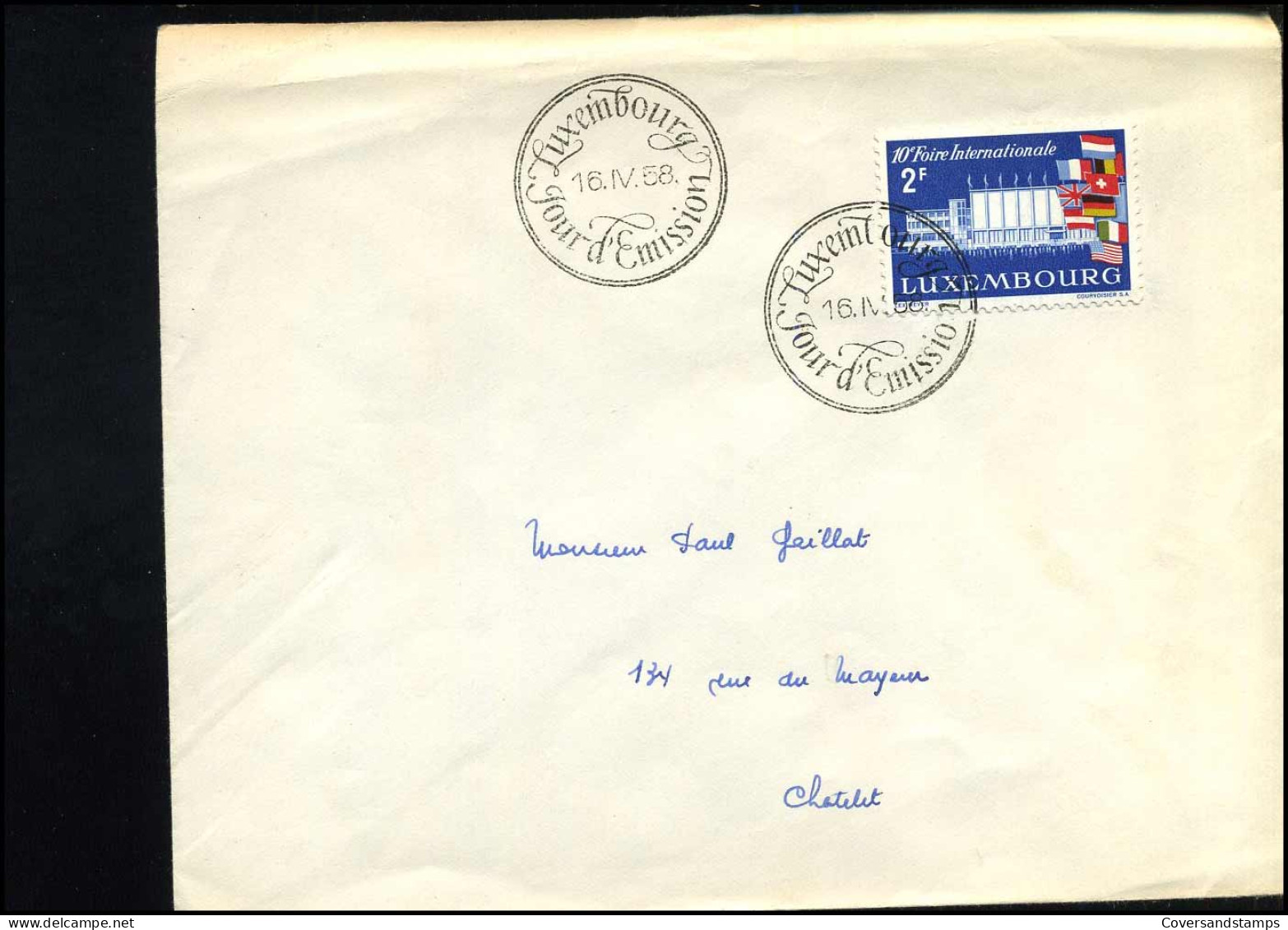 Cover To Chatelet - Storia Postale