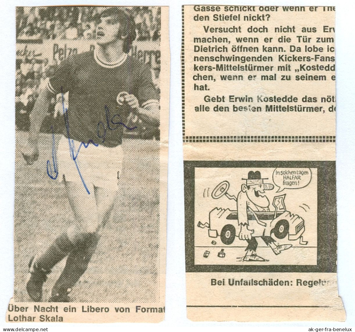 Fußball-Autogramm Lothar Skala Kickers Offenbacher FC Kickers Offenbach Am Main Dornheim Groß-Gerau Eintracht Frankfurt - Authographs