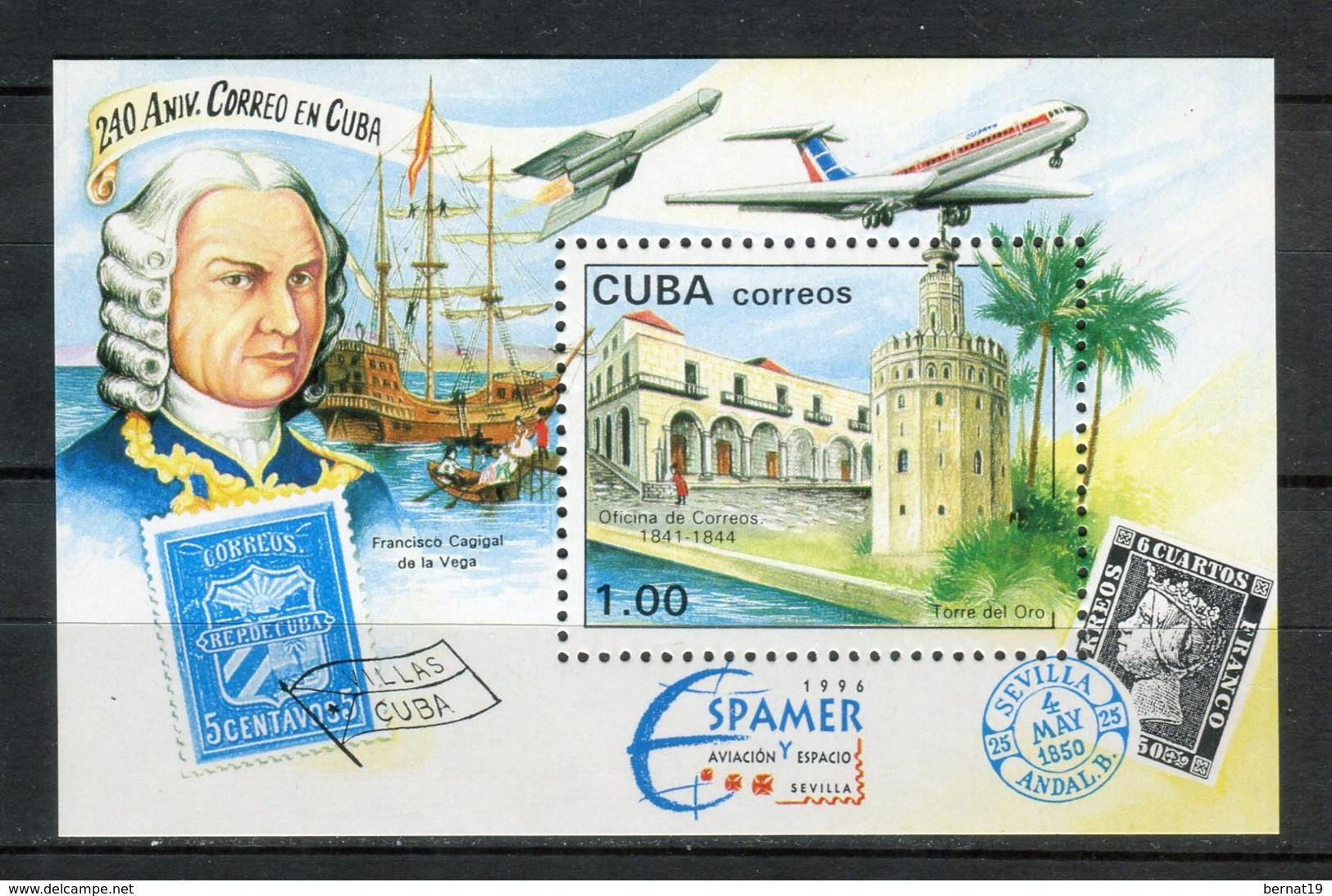 Cuba 1996. Yvert Block 145 ** MNH. - Blocchi & Foglietti