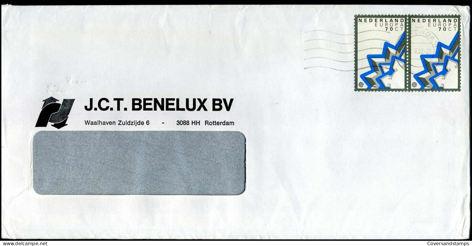 Cover- ' J.C.T. Benelux Bv, Rotterdam' - Briefe U. Dokumente