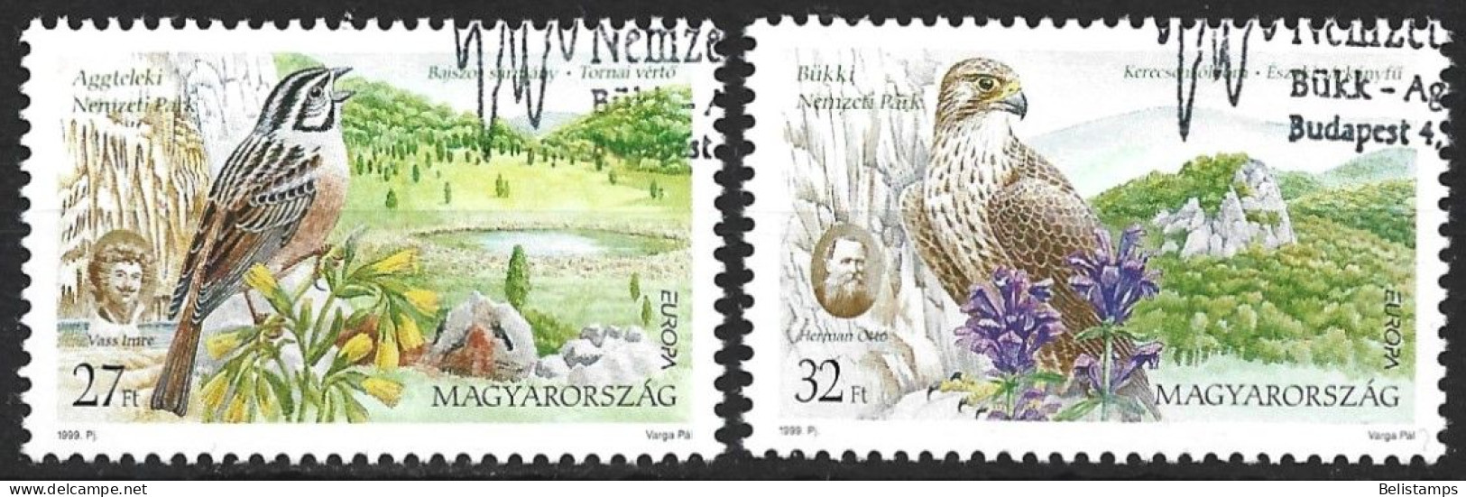 Hungary 1999. Scott #3654-5 (U) National Parks  (Complete Set) - Gebraucht