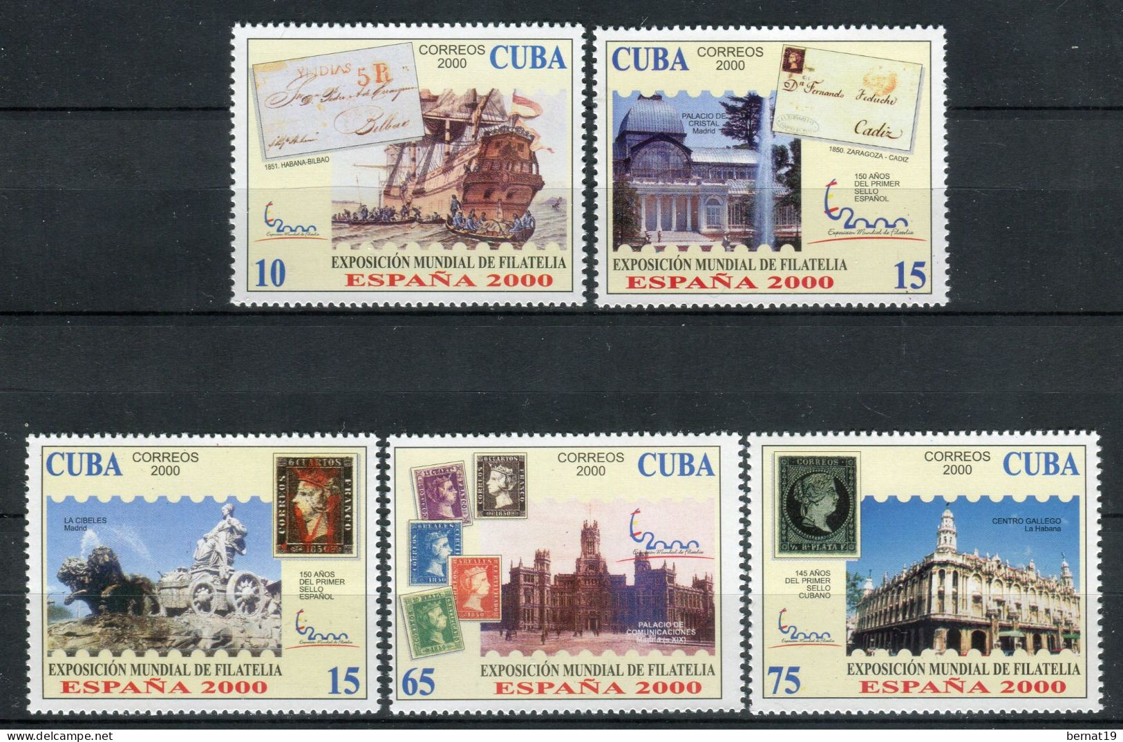 Cuba 2000. Yvert 3889-93 ** MNH. - Unused Stamps