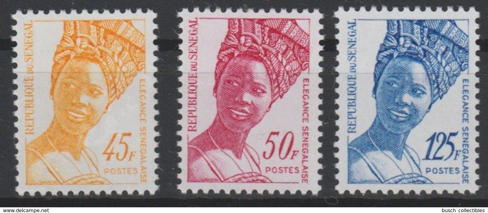 Sénégal 1993 Mi. 1264 - 1266 Elegance Sénégalaise Senegalesische Schönheit Freimarken Série Courante Rare - Senegal (1960-...)