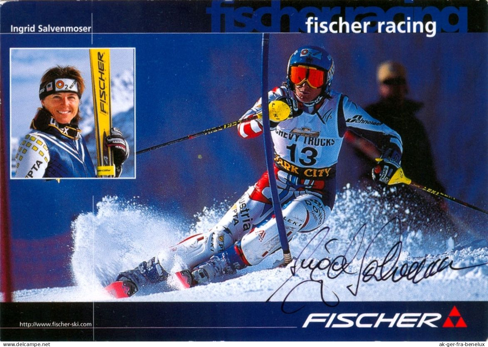 Autogramm AK Ski Alpin Ingrid Salvenmoser Scheffau Am Wilden Kaiser Wilder Kaiser Blaiken Tirol Österreich FIS Olympia - Autografi