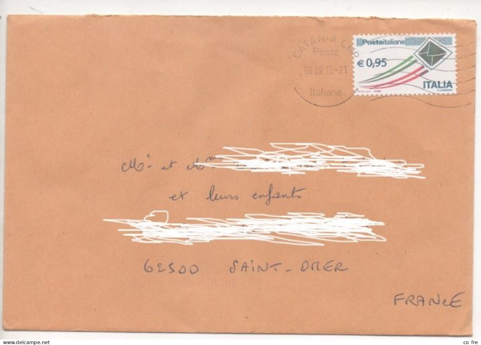 Italie N°3514 Sur Lettre - 2001-10: Usados